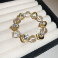 Clear Bead Crystal Bezel Gold Silver Necklaces Bracelets view 7