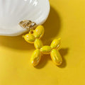Gold Tone Metallic Balloon Dog Clip Keychains in Six Colors view 3
