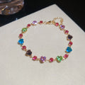 Multicolor Geometric Crystal Chain Bracelets Twelve Styles view 10