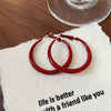 Small Red Hoops