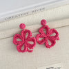 Fuchsia Woven Flowers