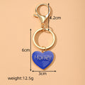 Gold Enamel Honey Heart and Round Keychain 8 Styles view 4