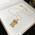 Geometric Crystal Pendant Necklaces Fashion Jewelry view 7