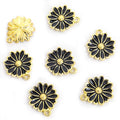 Polished Gold Silver Daisy Alloy Charms in 16 Styles view 6