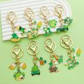 Shamrock Charm Keychains Featuring Flower Across 17 Pictured Variations view 4