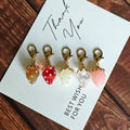 Translucent Strawberry Lobster-Clasp Charms in Five Colors view 1