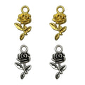Gold-Tone Rose Metal Charms with 2 Listed Options for Jewelry Making view 5