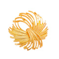 Gold Tone Flower Tassel Metal Brooch Pin for Jackets and Lapels view 5