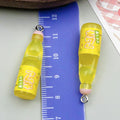 Resin Ramune Soda Bottle charm pendant for DIY necklace keychain earring making
