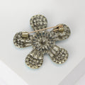 Southwestern Flower Brooch With Polished Metal And Sculpted Decorative Details view 3
