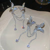 Silver Butterfly Pair