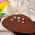 Mini Flower Tulip Heart Stud Earring Set Six Pieces view 4