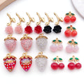 Red Cherry and Strawberry Metal Charms with 9 Listed Options view 1