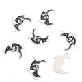 Cat Moon and Skull Enamel Alloy Charm Pendants in Gold and Silver Tones view 6