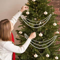 Triple Layer Pearl Bead Garland Christmas Tree Decor Hooks view 2