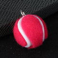 Fuzzy Felt Tennis Ball Charm Pendant Two Sizes Seven Colors view 4