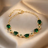 Gold Oval Emerald