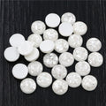 Blue White Floral Round Resin Cabochons in Three Sizes view 4