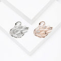 Swan With Crystal Flower Brooch for Jackets Scarves and Coats view 1