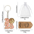 Pink 2025 Disco Ball Keychain With Metal Split Ring view 2