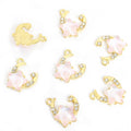Opalescent Star and Moon Charms in Six Colors and Two Tones view 8