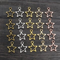 Open Star and Love Letter Metal Charms in Twelve Finish Options view 4