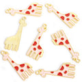 Colorful Giraffe Enamel Metal Jewelry Charms, 6 Designs view 10