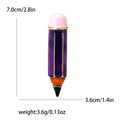 Enamel Pencil Brooch in Metal with Pencil-shaped Enamel Body with Gold-tone Trim view 8