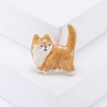 Enamel Corgi Puppy Brooch Cartoon Dog Animal Lapel Pin view 3