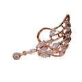 Crystal Wing Ear Cuff in Gold and Rose Gold Tones Fashion Jewelry view 5