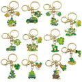 Shamrock Charm Keychains with 17 Assorted Design Styles for Bags and Keys view 5
