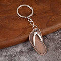 Flip Flop Charm Keychain In Eight Color And Antique Finish Styles view 10