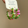 Pink Green Beads