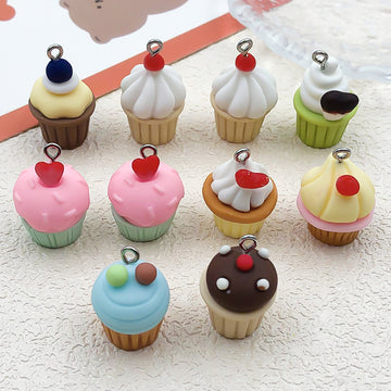 Multicolor Cake Glossy Charms with 9 Listed Options