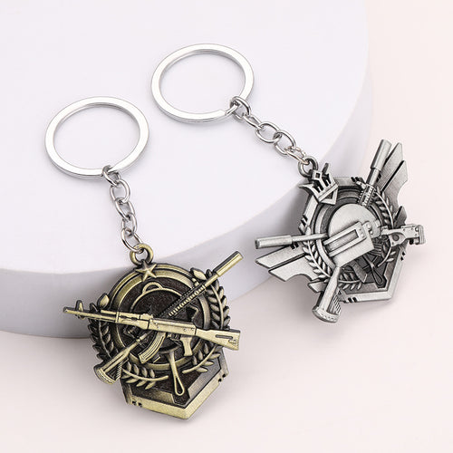 PUBG AWM 98K Rifle Zinc Alloy Metal Keychain Gift