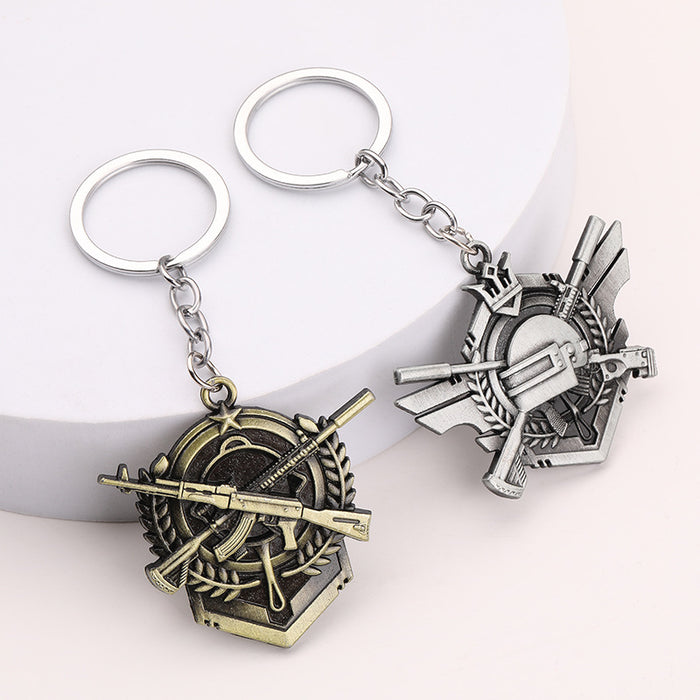 PUBG AWM 98K Rifle Zinc Alloy Metal Keychain Gift
