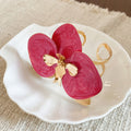 Gold Enamel Flower Open Cuff Bracelets Eleven Color Styles view 7