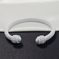 Color-Coated Twisted Wire Open Cuff Bracelets in Seven Colors view 9