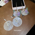 Shell Disc Butterfly Drop Hook Earrings Fashion Jewelry for Women view 3
