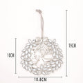 Silver Rhinestone Snowflake Flower Deer Hanging Ornaments view 5