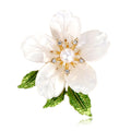 Flower Crystal Two Designs Metal Brooch Pin 3.6 x 4.1 cm view 5