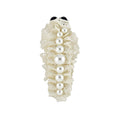 White Pearl Openwork Flower Duckbill Hair Clips Two Styles view 5