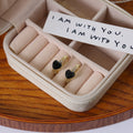 Heart Crystal Look Gold and Silver Small Huggie Earrings view 10