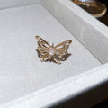 Butterfly Open Rings Openwork Metal and Crystal Wings Three Styles view 8