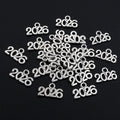 Graduation Cap and Year Number Charms in Silver Tone Metal view 2