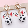 Soccer Charm Keychains in 36 Pictured Variations for Bags and Keys view 1