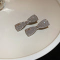 Silver Tone Crystal Hair Clips In Star Cluster Or Bow Shapes view 7