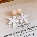 Textured Starfish Statement Drop Earrings Four Colors view 1