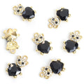 Crystal Heart Teddy Bear Jewelry Components For DIY Earrings And Bracelets Charms view 8
