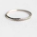 Slim Half-Eternity Clear Stone Ring In Three Metal Tones view 6